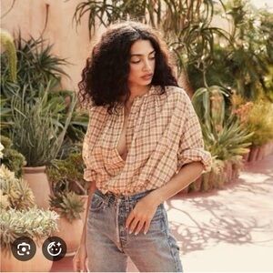 Doen Jane Blouse in Austen Plaid